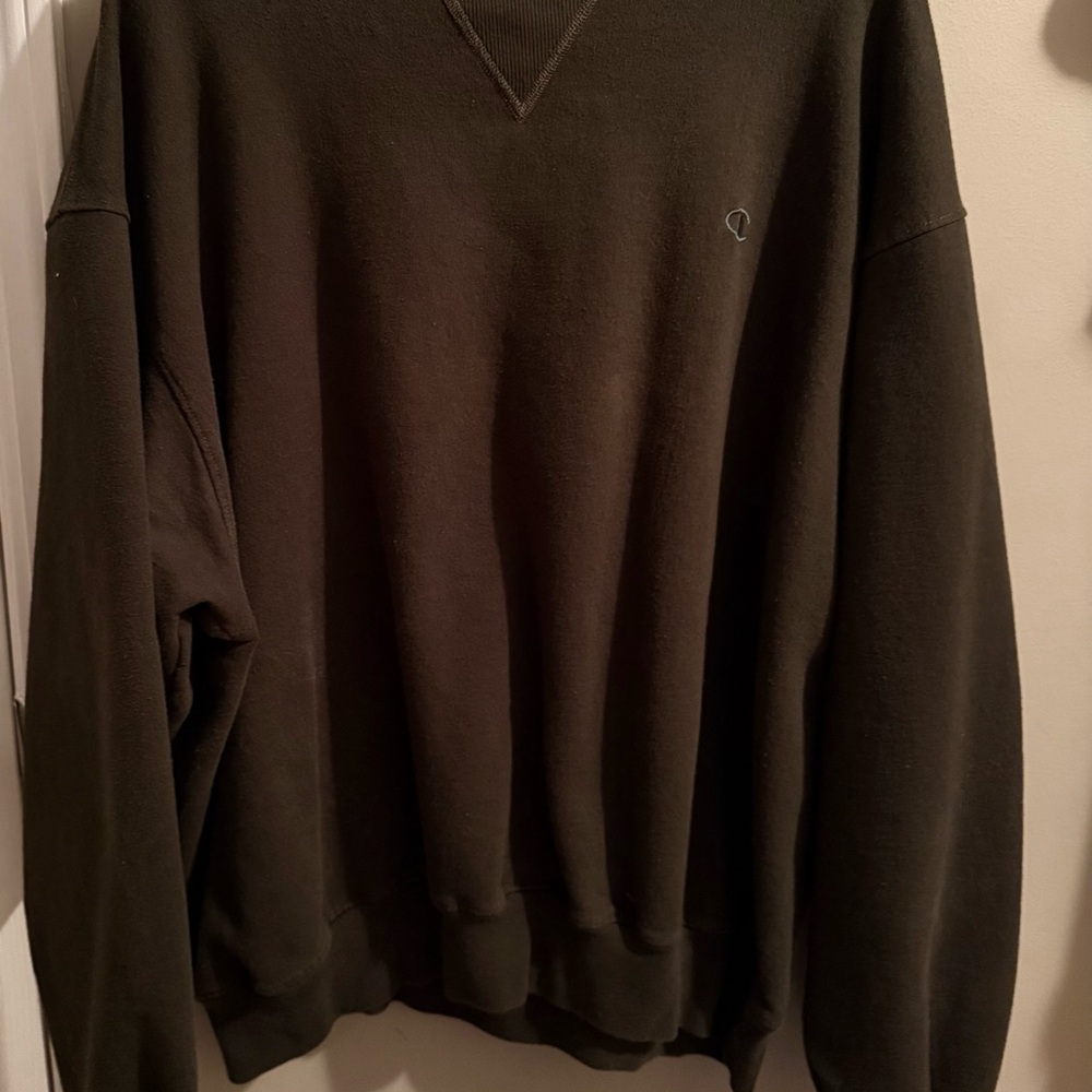 Champion Men's Dark Green Crewneck Sweatshirt